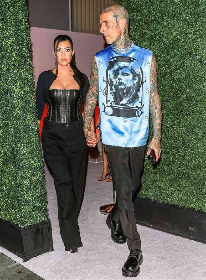 Travis Barker and Kourtney Kardashian 