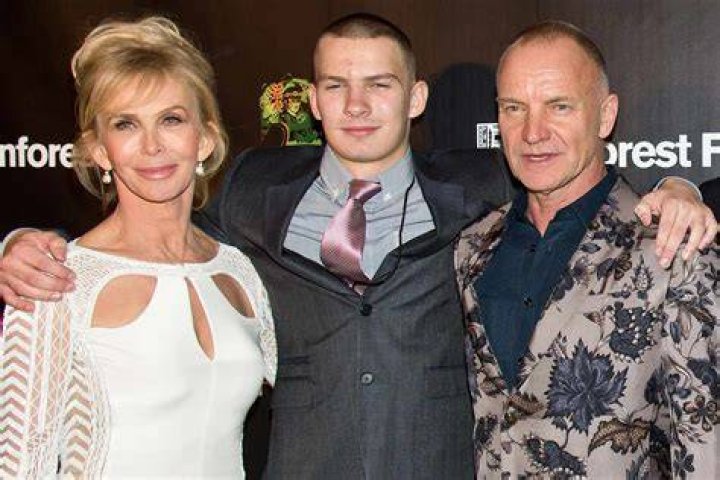 Trudie Styler, Giacomo Sumner, Sting, Joe Sumner, Fuchsia Sumner, and Mickey Sumner attend the after party for the 25th Anniversary Concert for the Rainforest Fund. | Source: Getty Images