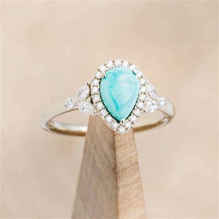 Turquoise engagement ring