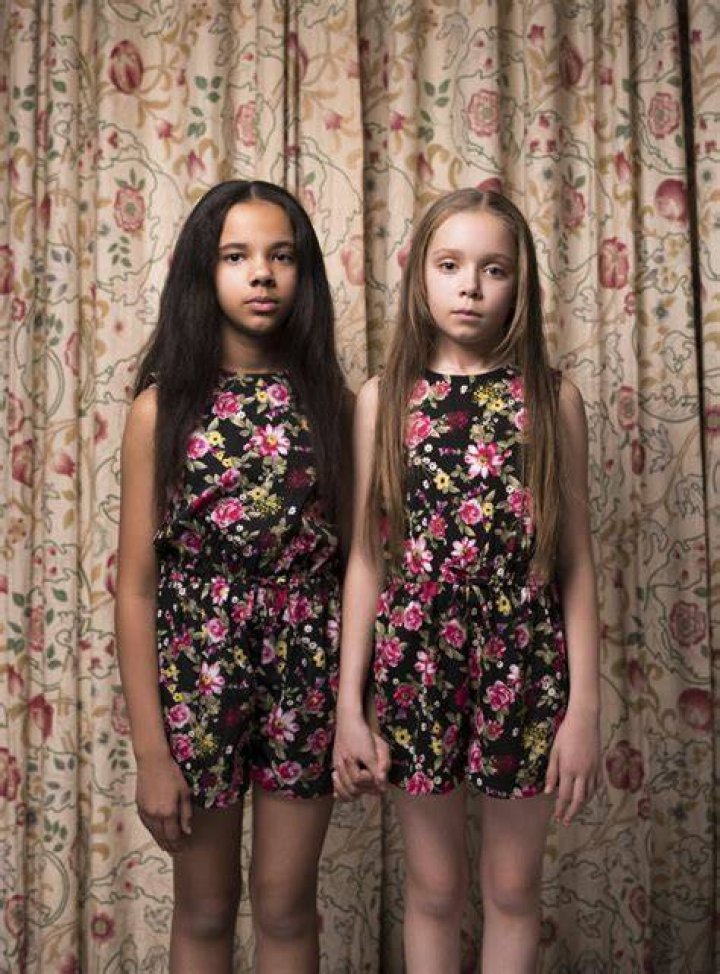 Twins Millie Marcia Madge Biggs and Marcia Millie Madge Biggs. | Source: Geographic