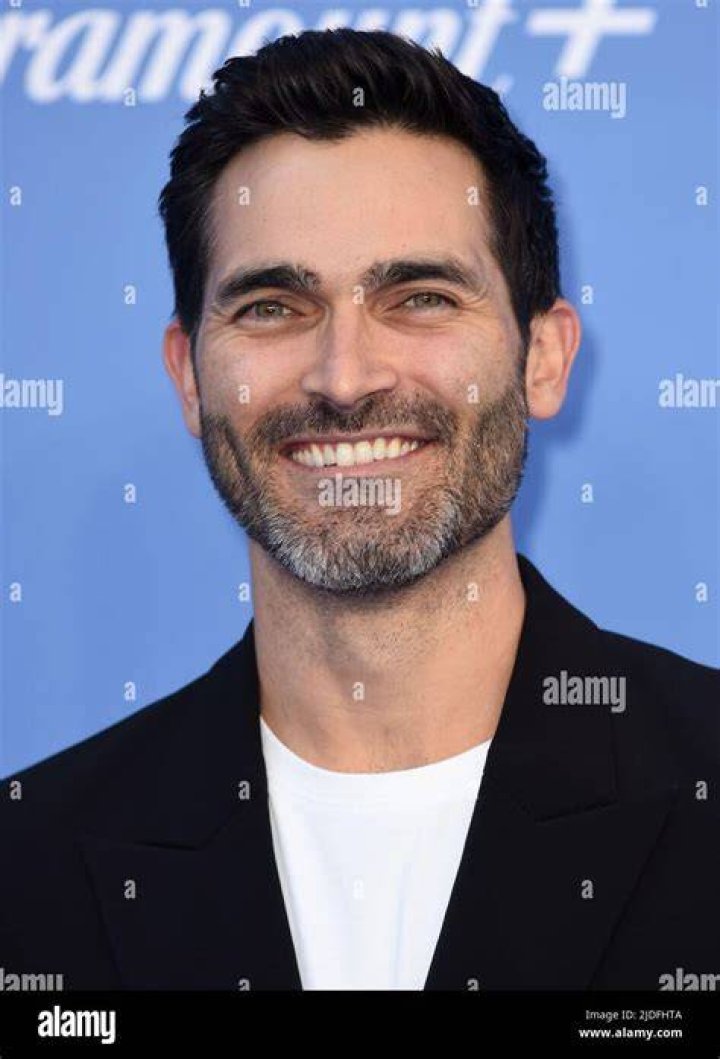 tyler hoechlin at press event 