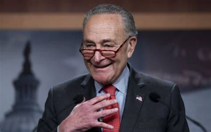 U.S. Senate Majority Leader Chuck Schumer (D-NY) speaks during the primary election night party for New York Governor in New York City on June 28, 2022.