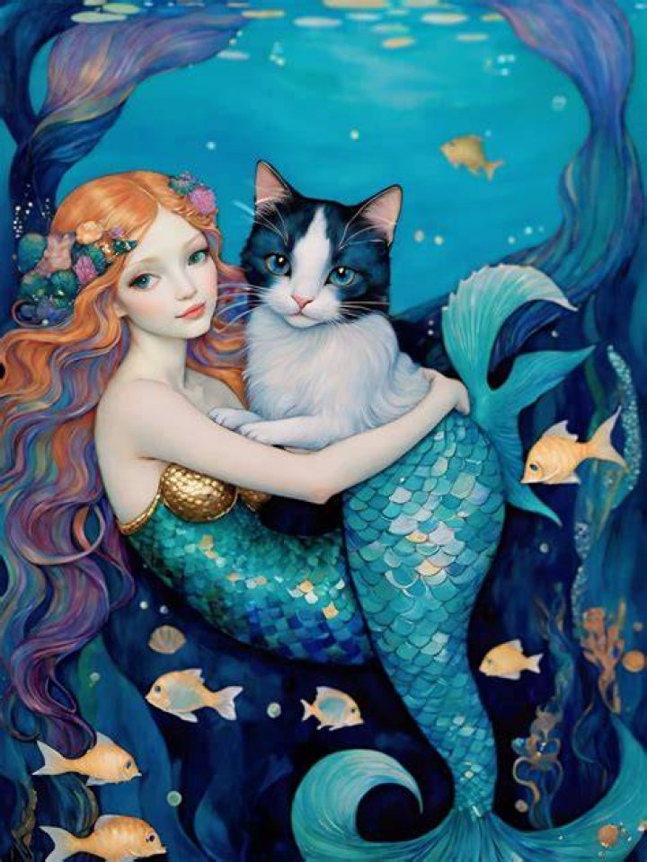 via; http// Mermaid art