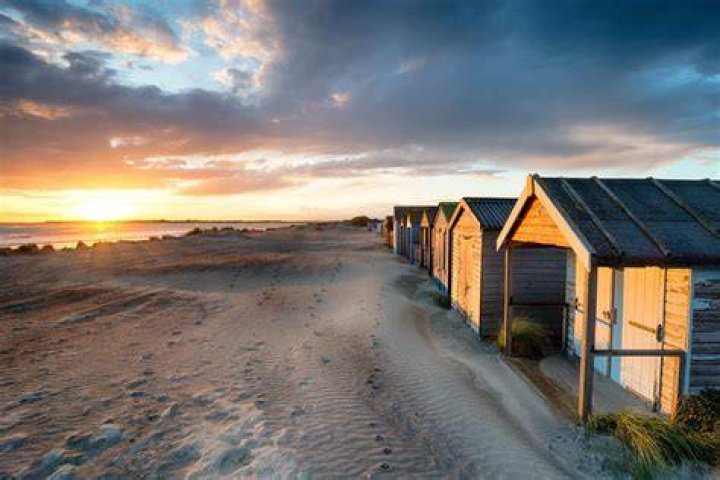 west wittering beach at sunset