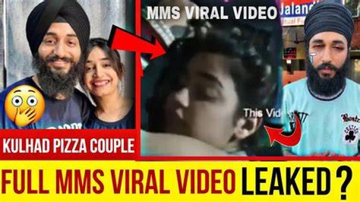 Youtubers MMS viral Kulhad pizza couple Sehaj Arora Gurpreet Kaur MMS viral video