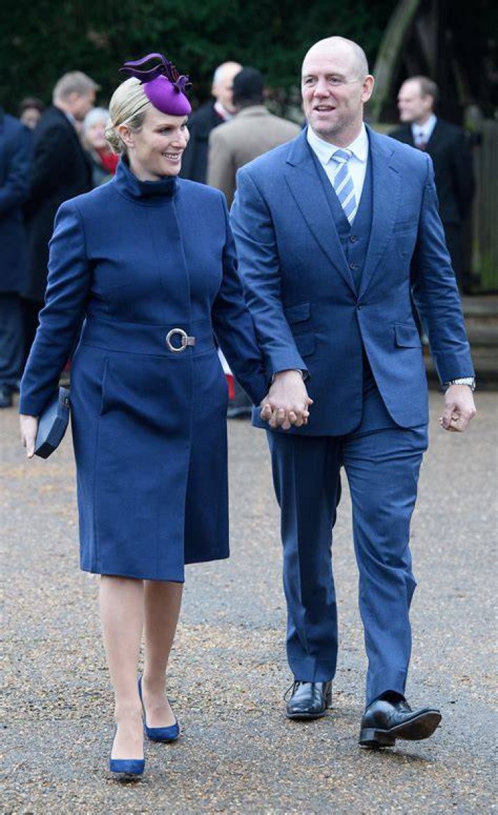 Zara Tindall (n&eacute;e Phillips) stepped out the car in a pinstripe mini skirt and blazer